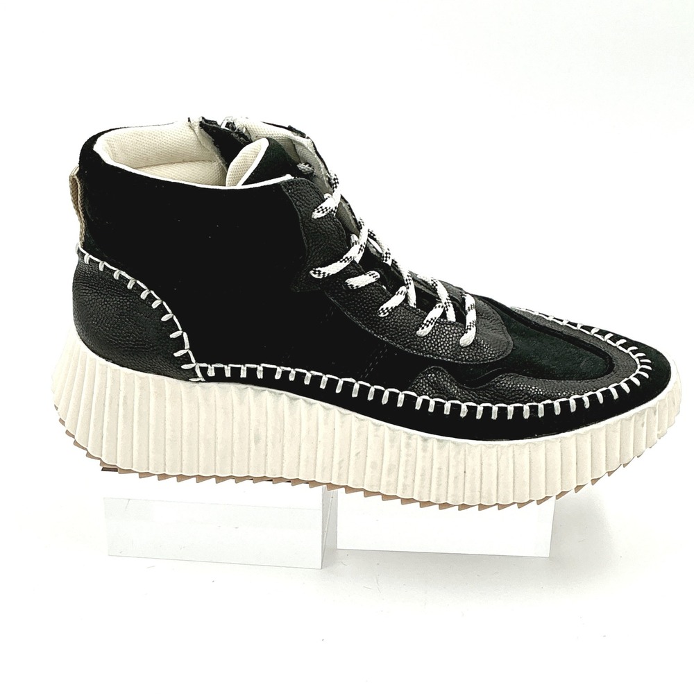 Dolce Vita Size 8.5 Sneaker Black Suede Platform High Top NEW Daley $175